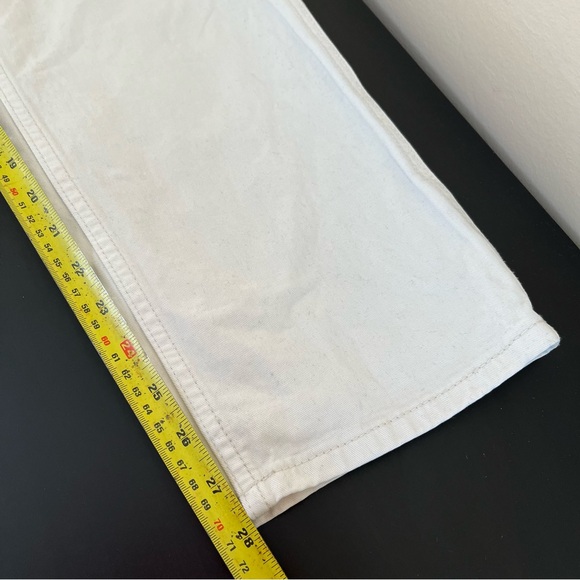 John Galt Brandy Melville Cream Denim High Rise Carpenter Jeans - Picture 9 of 10